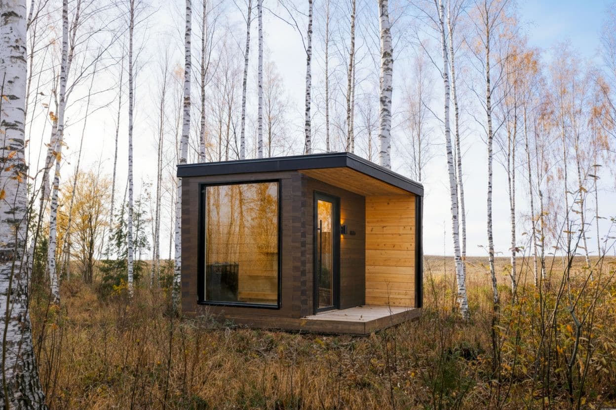 Åland Sauna in birch forest