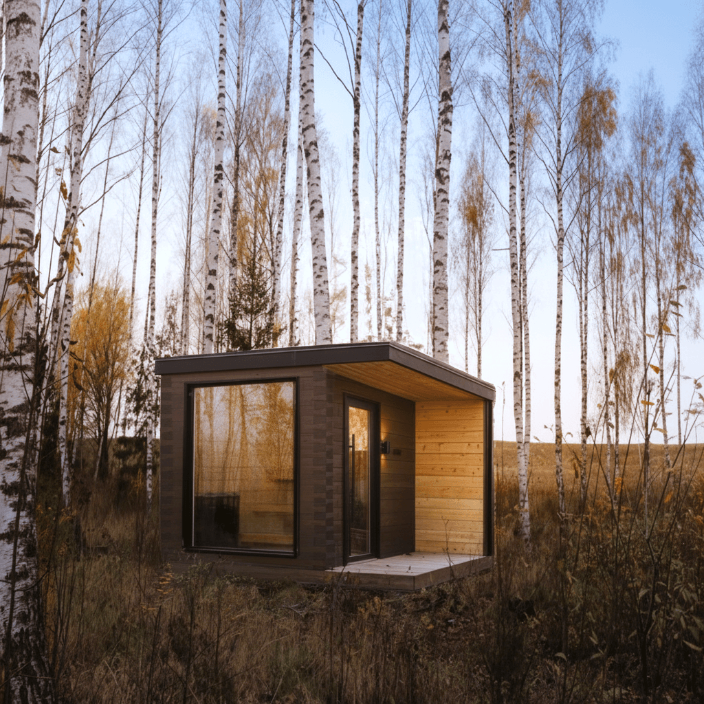 Åland Sauna in birch forest