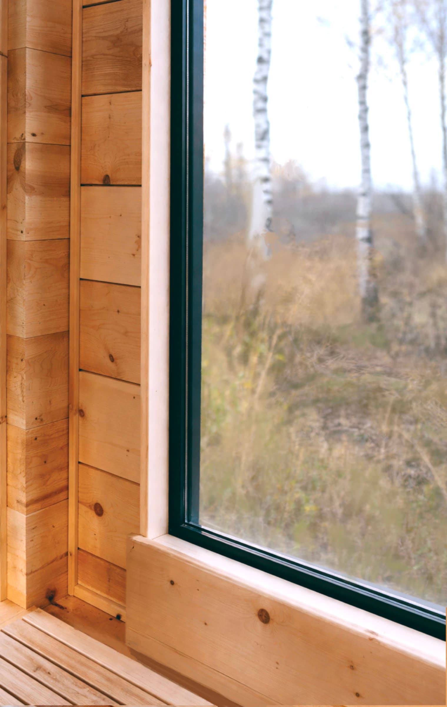 Expansive glass. The outside stays present